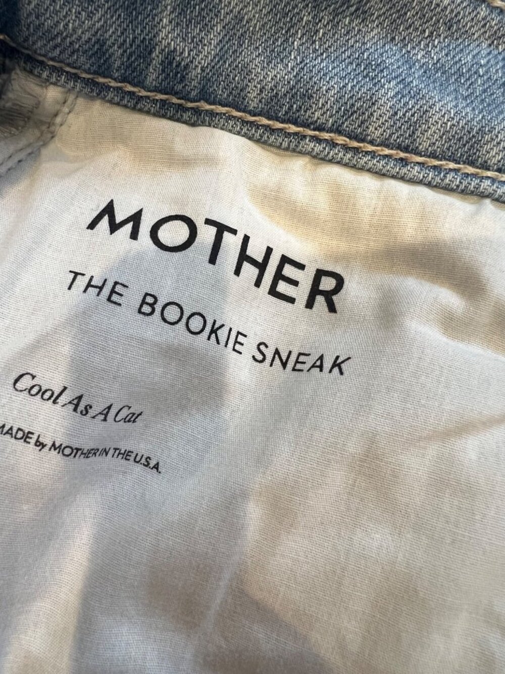 Mother The Bookie Sneak high rise boot cut jeans Cool As A Cat women size 27 - Picture 8 of 10